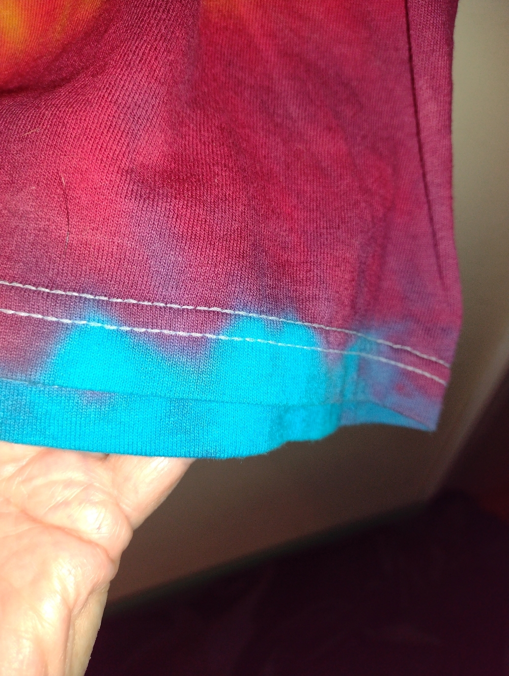 Jerzees Spiral Tie-Dye T-Shirt Mens XL Bright Multicolor Festival Hippie Retro - Picture 5 of 6